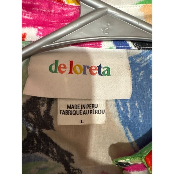 Deloreta Puru Large Multicolor Long Sleeve Button-Up Shirt - Picture 7 of 7